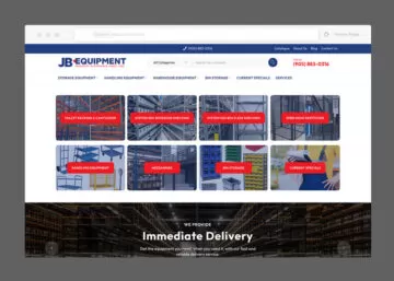 JB Equipment Web Design