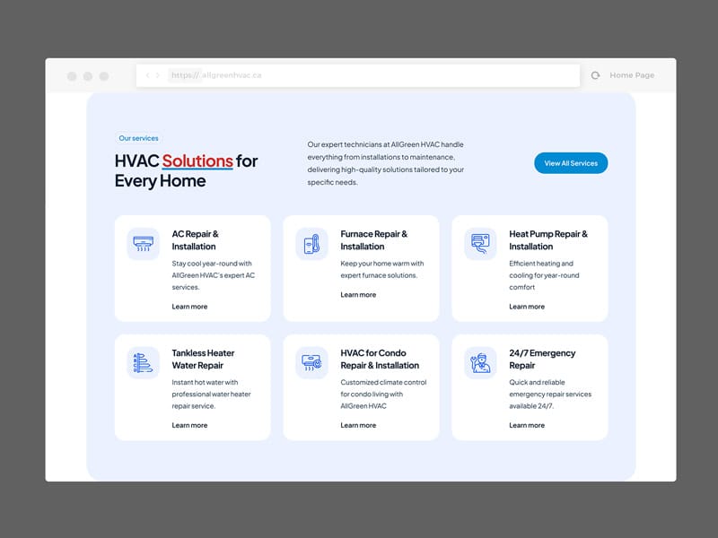 HVAC Web Design Agency Markham