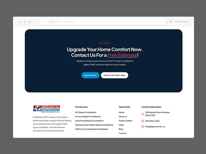 HVAC Web Design Agency Richmond Hill