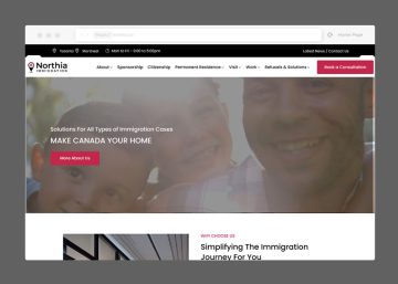 immigration web design