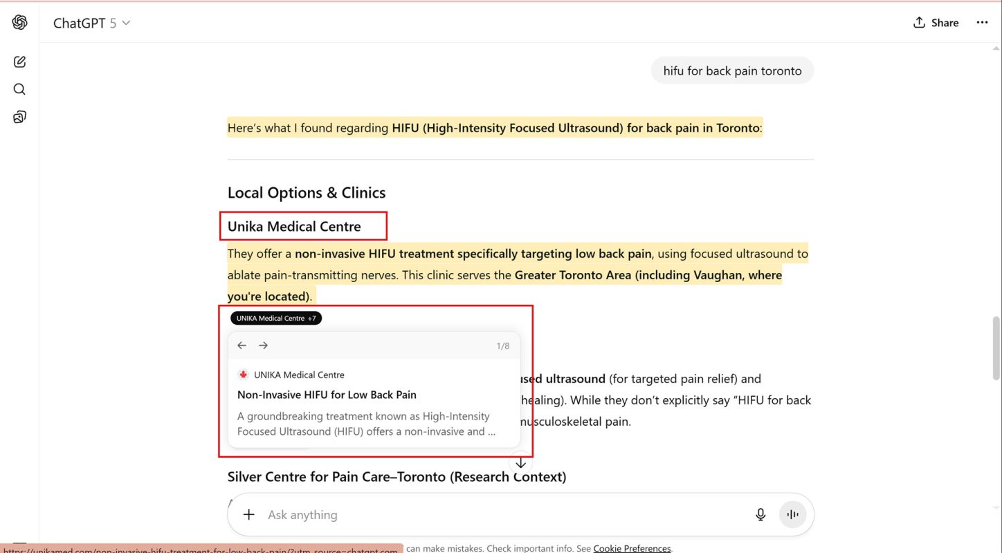 unika-medical-ai-seo-result-ChatGPT unika-medical-ai-seo-result-ChatGPT