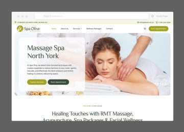 Spa Olive Web Design & SEO