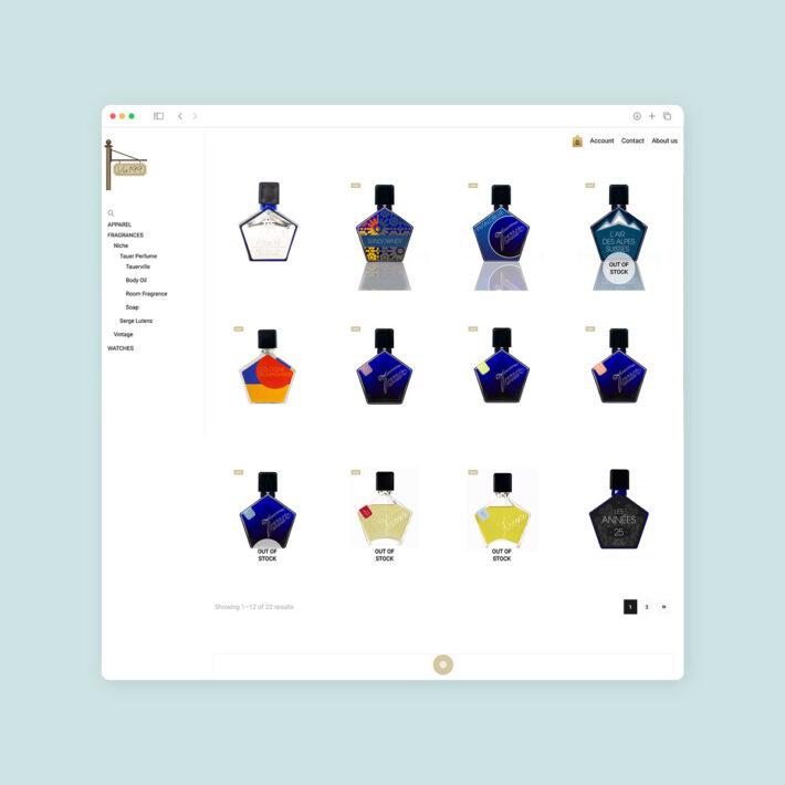 fashion eCommerce web design