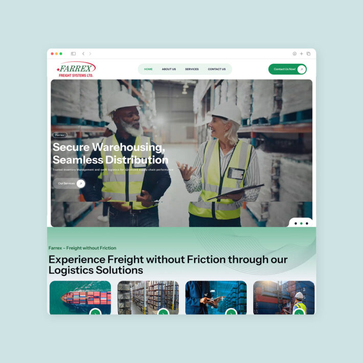 freight website design