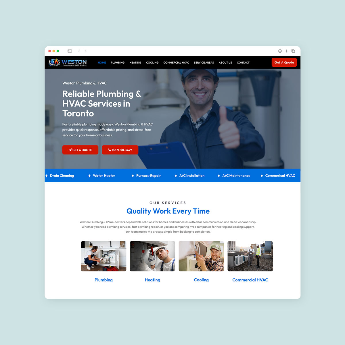 plumber seo web design