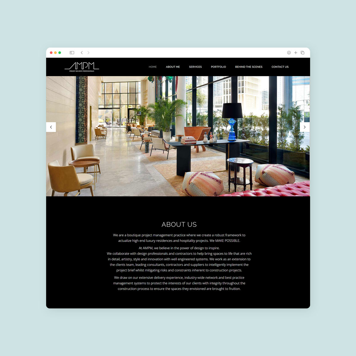 project management web design