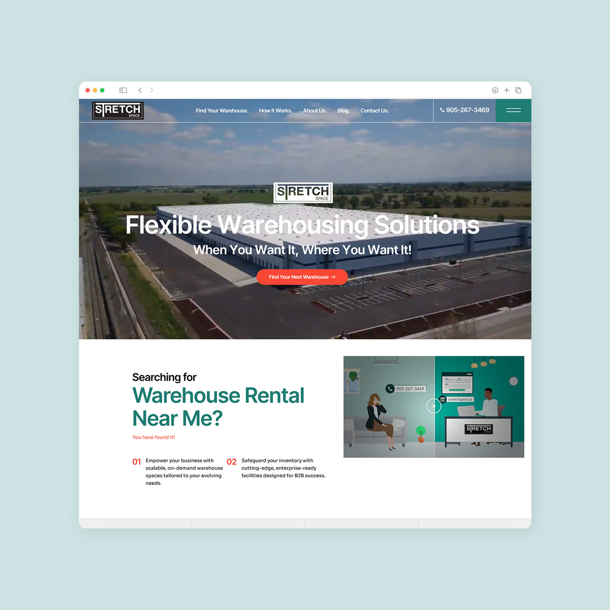 warehousing solutions web design